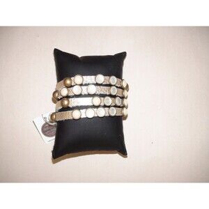 Heet Leather 4 Strand Swarovski Crystals Bracelet